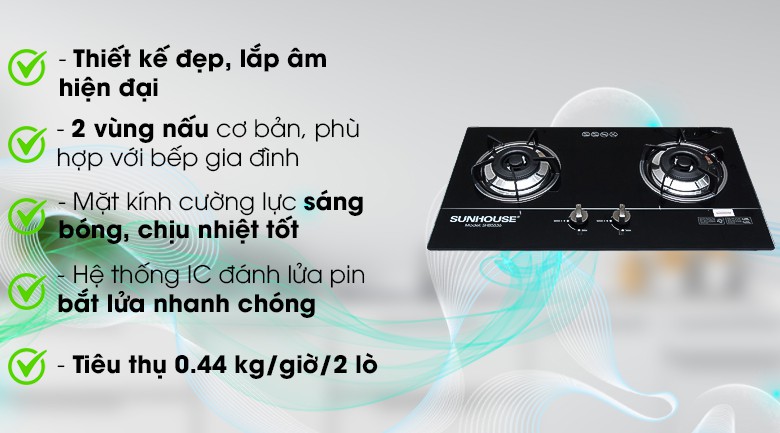 Bếp ga âm Sunhouse SHB 501MT Chính hãng trưng bày+Tặng dây gas-bếp bền tốt tiết kiệm gas