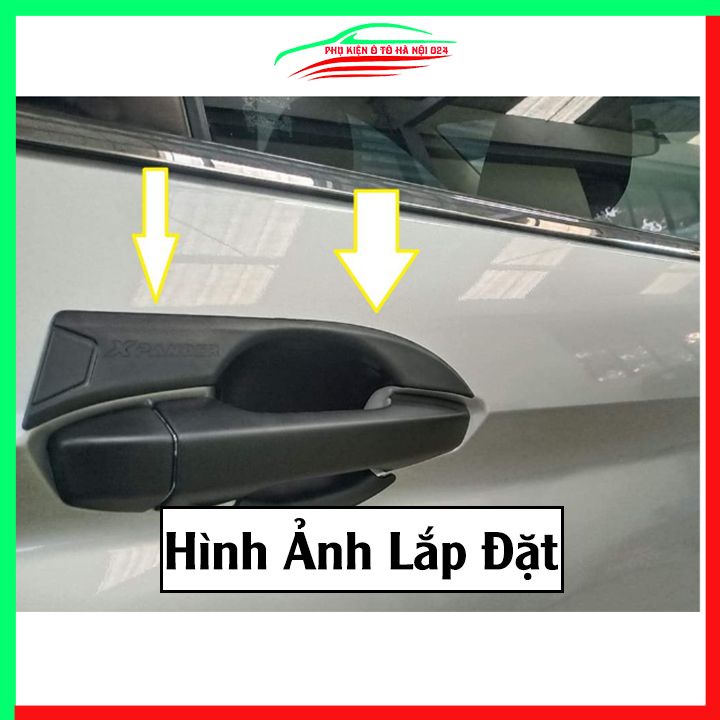 Ốp tay hõm nhựa đen Xpander 2018-2020 sáng bóng chống trầy bảo vệ cửa xe ô tô