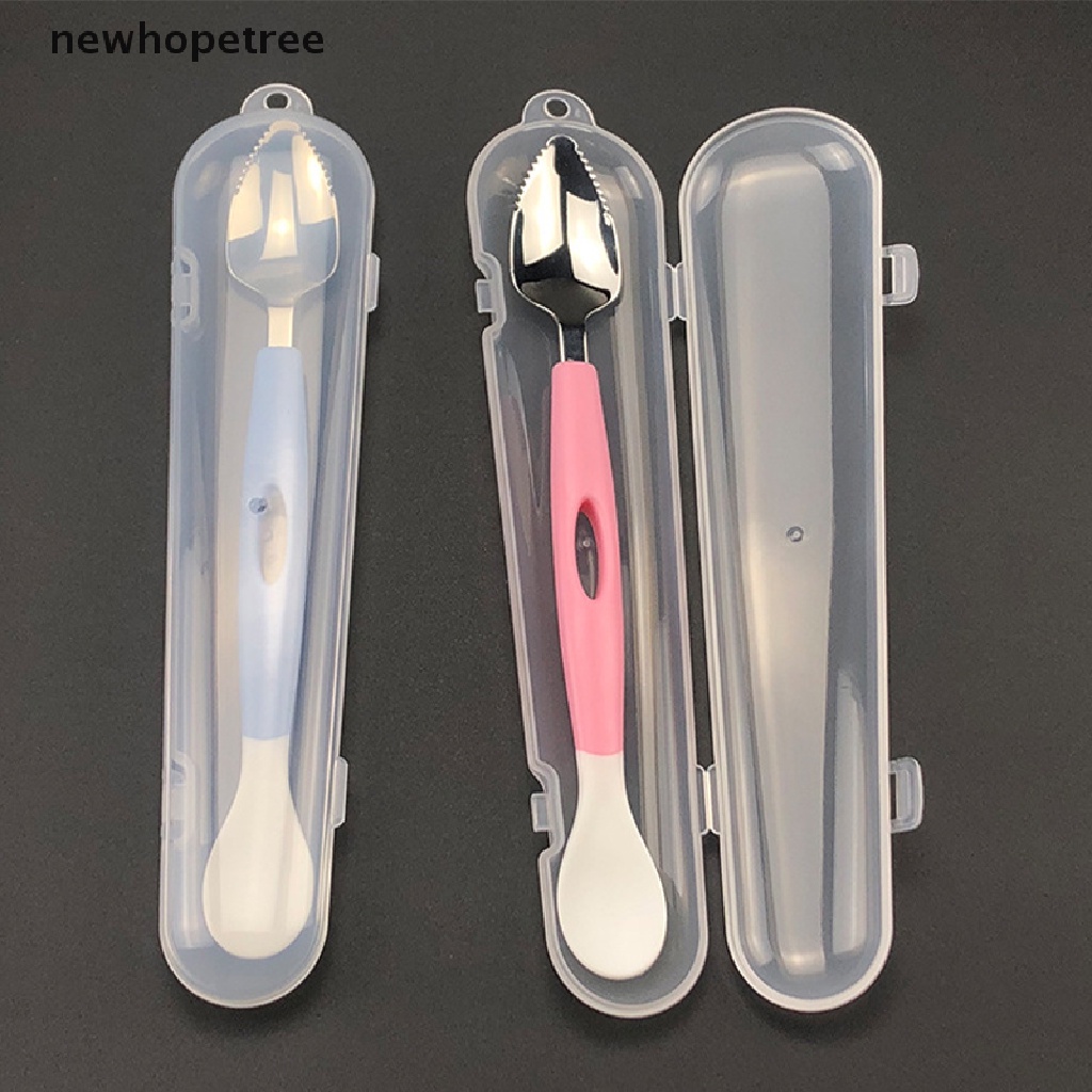 Muỗng Cạo Trái Cây Hai Đầu Viền Cong Dành Cho Bé Mới Sinh