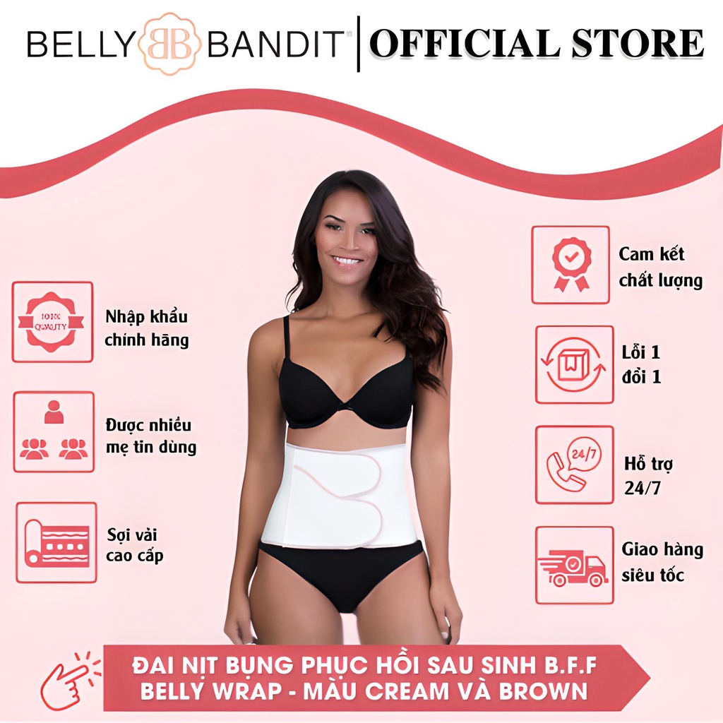 Đai nịt bụng, phục hồi sau sinh B.F.F Belly Wrap Chất liệu Spandex cao cấp