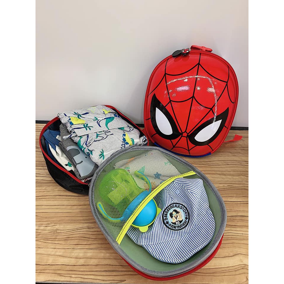 Ba lô hộp hình Spiderman cho bé mẫu giáo