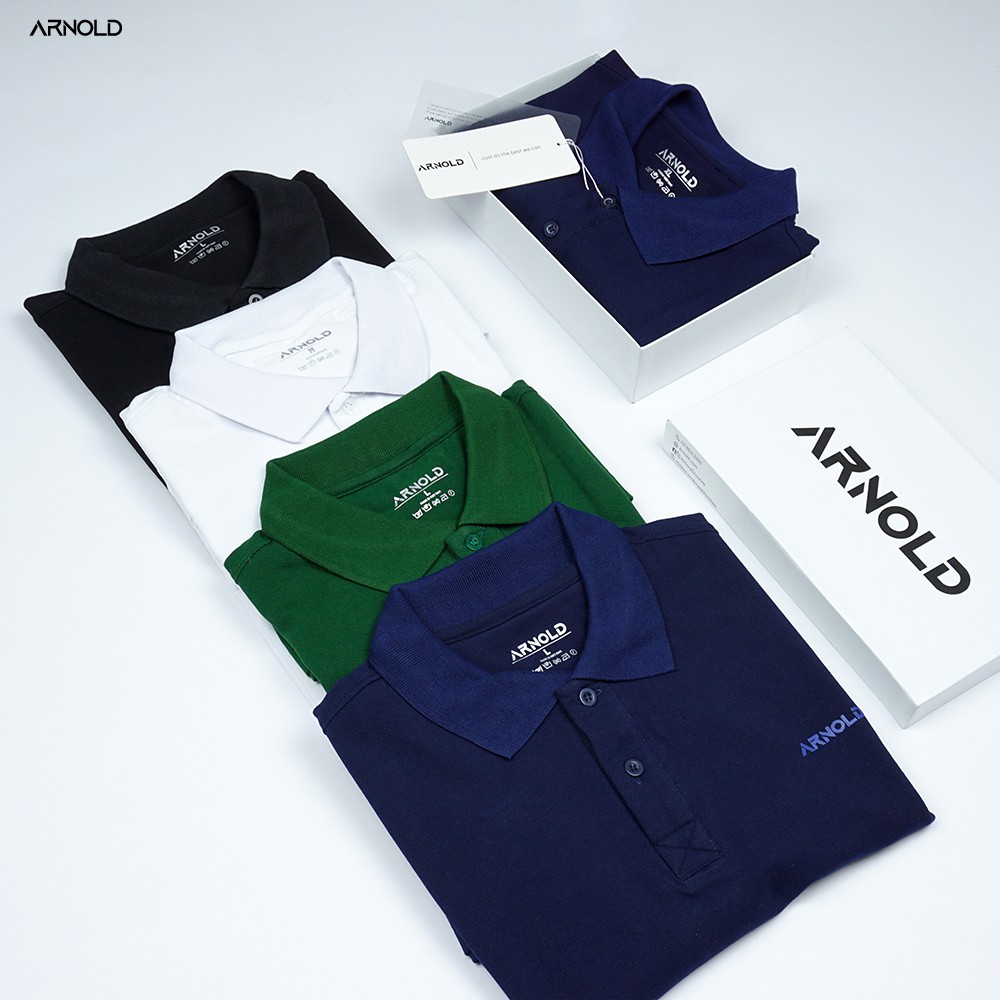 [Mã LTP50 giảm 50000 đơn 150000] Áo thun polo nam cổ bẻ màu đơn vải cá sấu Cotton trẻ trung, thoáng mát - Arnold | BigBuy360 - bigbuy360.vn