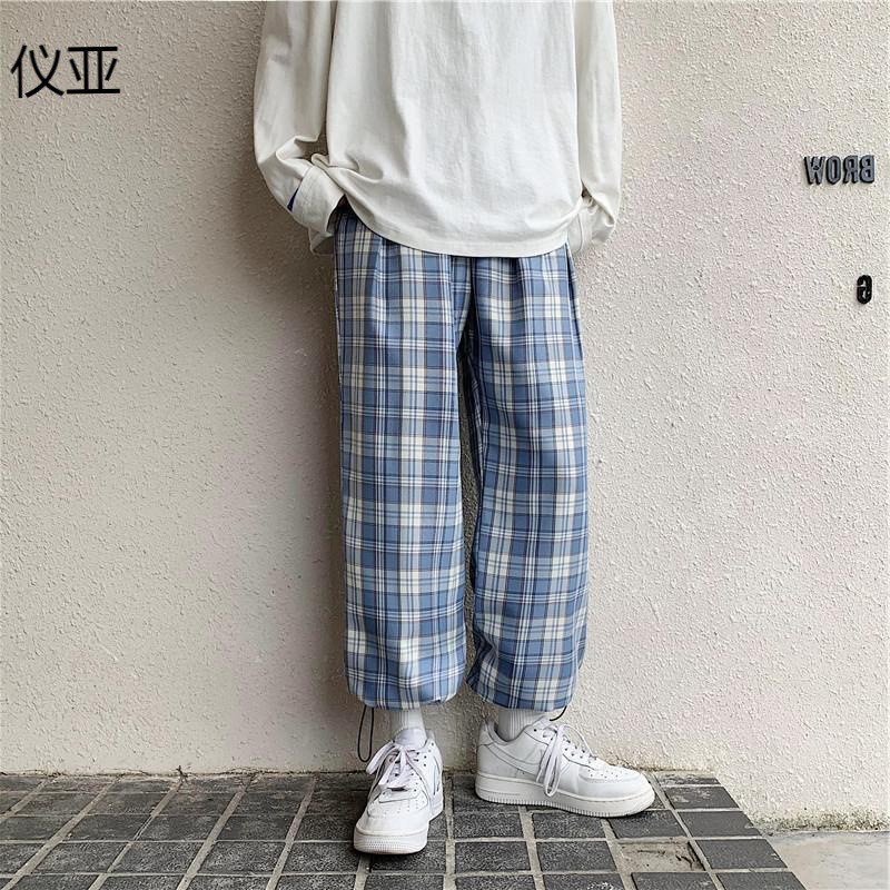 [HÀNG QUẢNG CHÂU] Quần Kẻ Caro Nam Nữ Mặc 2 Kiểu Ống Suông Và Jogger Bo Gấu Thể Thao phong cách Hàn Quốc | BigBuy360 - bigbuy360.vn