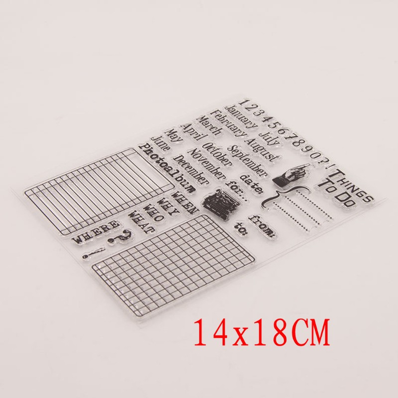 Con dấu màu trong suốt bằng silicon dùng cho trang trí sổ tay/sổ lưu niệm