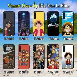 Ốp lưng Vsmart Live dẻo đen in hình One Piece