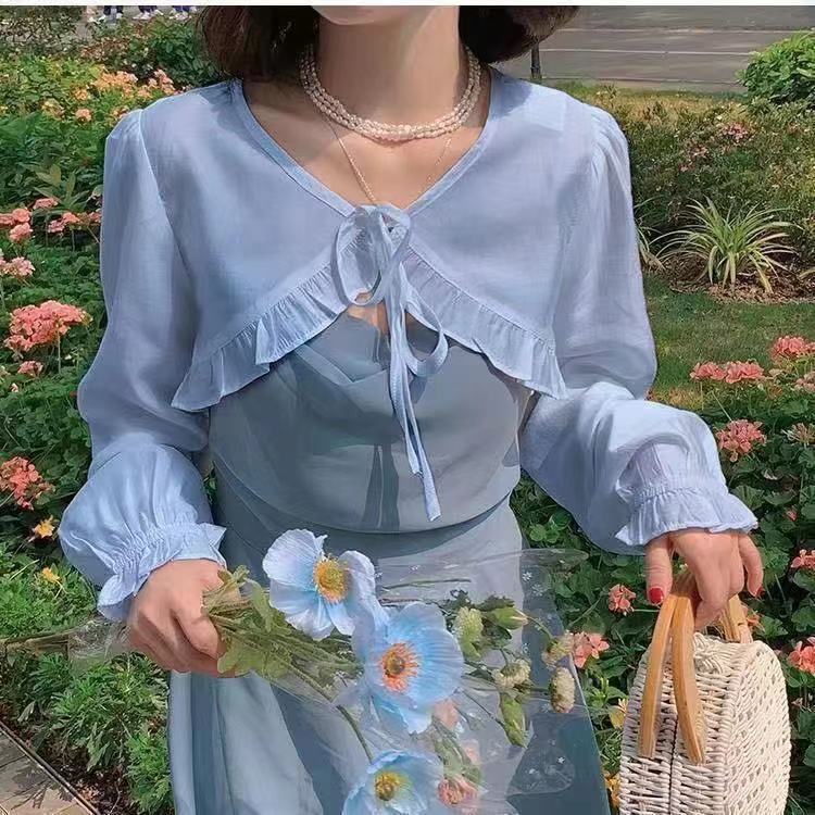 Áo Khoác cardigan Vải chiffon Mỏng Chống Nắng Thời Trang Mùa Hè Cho Nữ