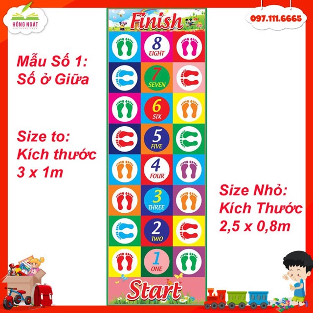 THẢM VẬN ĐỘNGGiáo Cụ Dạy Học JUMPING MAT đồ chơi vận động giải trí trẻ em GC38