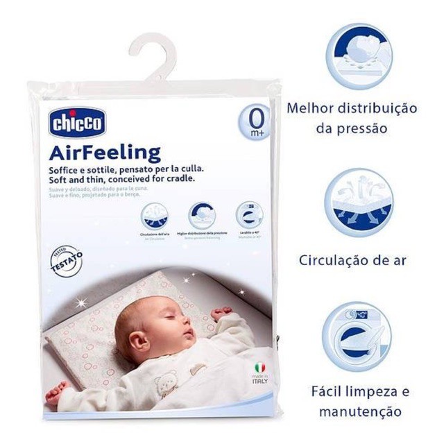 7338 Gối chống bẹt đầu thoáng khí Airfeeling Chicco