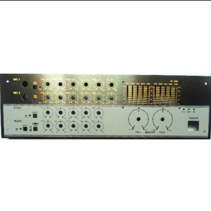 Mặt amply mặt trước nhôm lắp amply 2 mic micro nhiều mẫu mới đẹp
