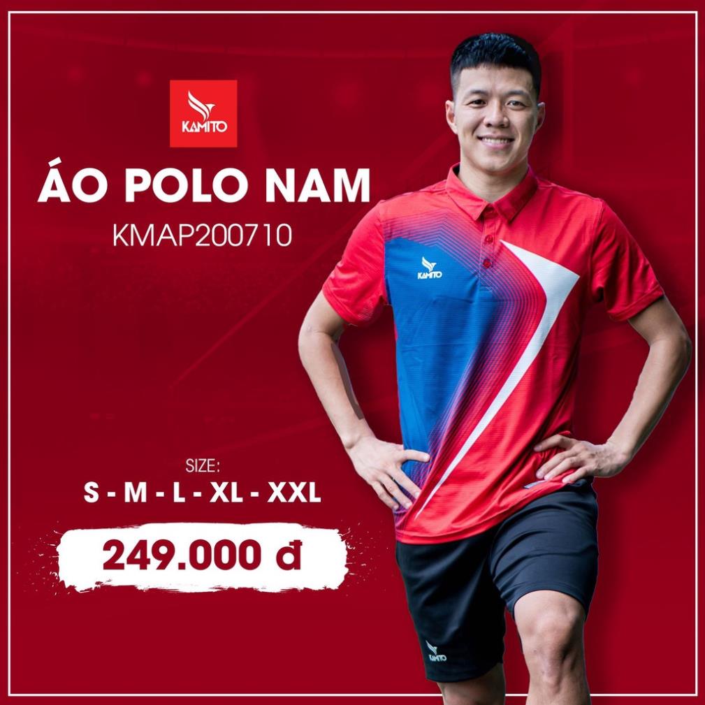 Áo Polo Nam đa năng Kamito KMAP200725 - (bền màu, thoáng khí, co dãn 4 chiều, thiết kế body fit hiện đại) Đẹp