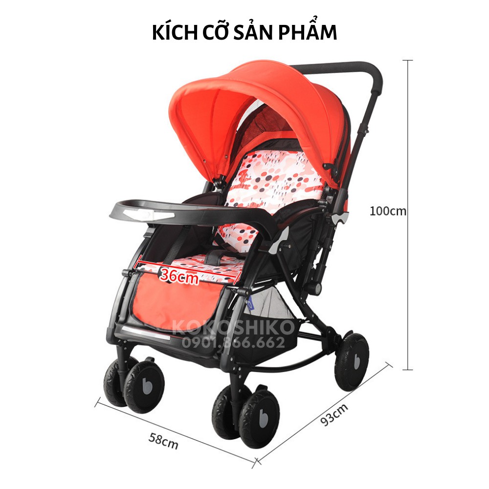 Xe đẩy hai chiều cho bé Baobaohao 720W