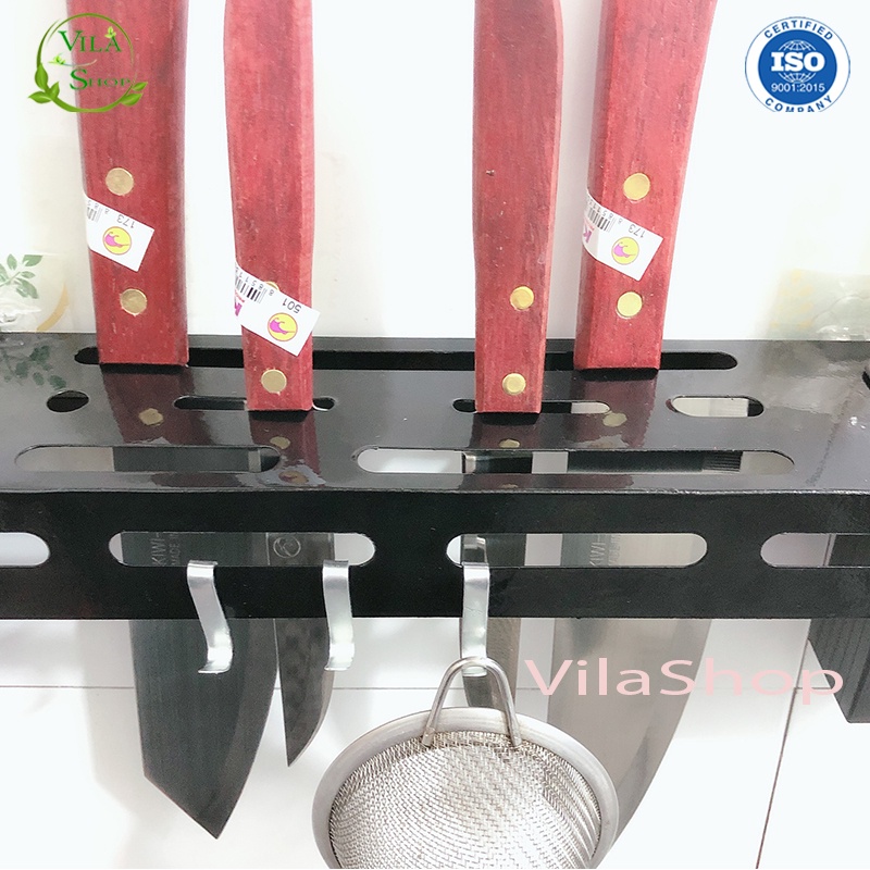 Giá Sắt Gài Dao Bắt Vít Treo Tường, Giá Treo Đồ Dùng Nhà Bếp Đa Năng Tiện Lợi