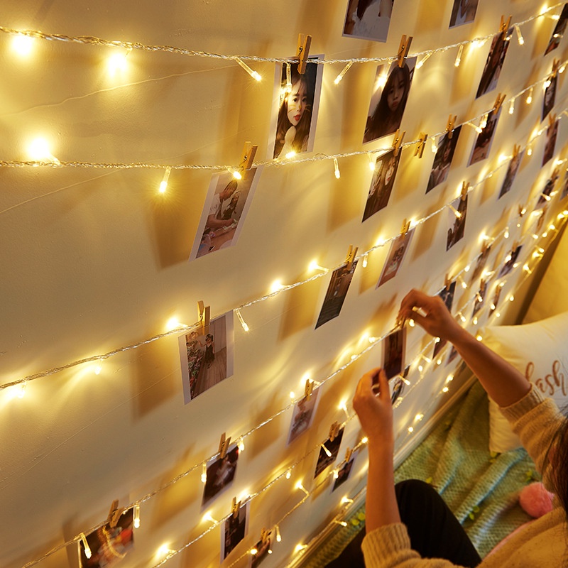 Dây led Fairy Light 7.5M 50 bóng không nháy màu vàng - cắm điện
