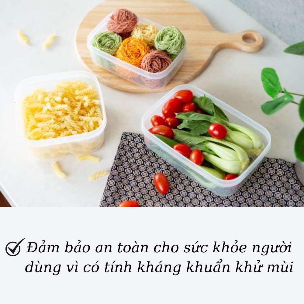 Hộp đựng thực phẩm trữ đông đựng cơm nhựa inochi trong tủ lạnh nhiều size có nắp kín khí