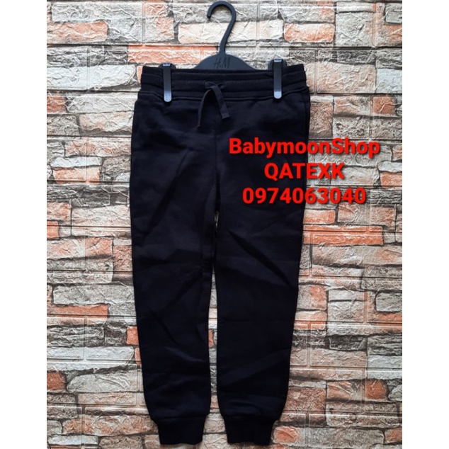 Quần Nỉ Bông Bé Trai Màu Black Hm