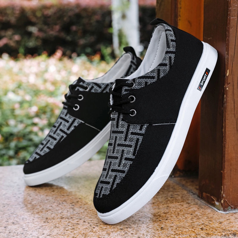 Giày canvas cổ thấp thoáng khí thời trang dành cho nam