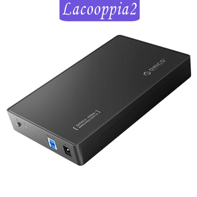 [LACOOPPIA2] ABS External Hard Drive Enclosure 12V Adapter Support UASP for SATA III SSD
