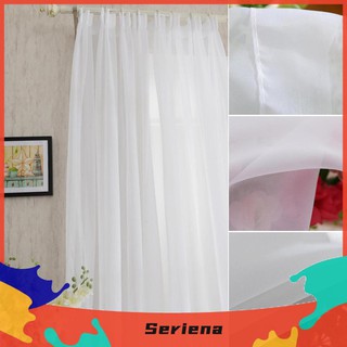Rèm Cửa Sổ Màu Trắng Trơn Bằng Vải Tulle Sang Trọng