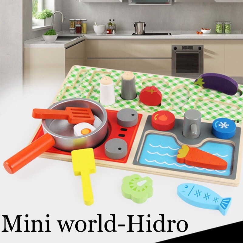 Đồ chơi nấu ăn bằng gỗ cho bé gái