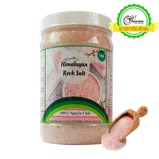 Muối Hồng Himalaya Dạng Nhuyễn hộp 1kg - Theo tiêu chuẩn muối ăn Bộ Y Tế