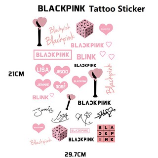 Miếng Dán Xăm Hình Kpop Blackpink