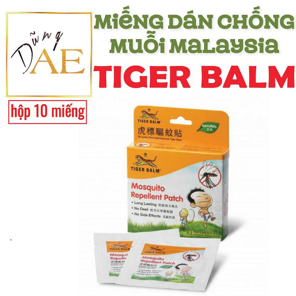 Miếng Dán Chống Muỗi Tiger Balm Mosquito Repellent Patch - Hộp 10 miếng