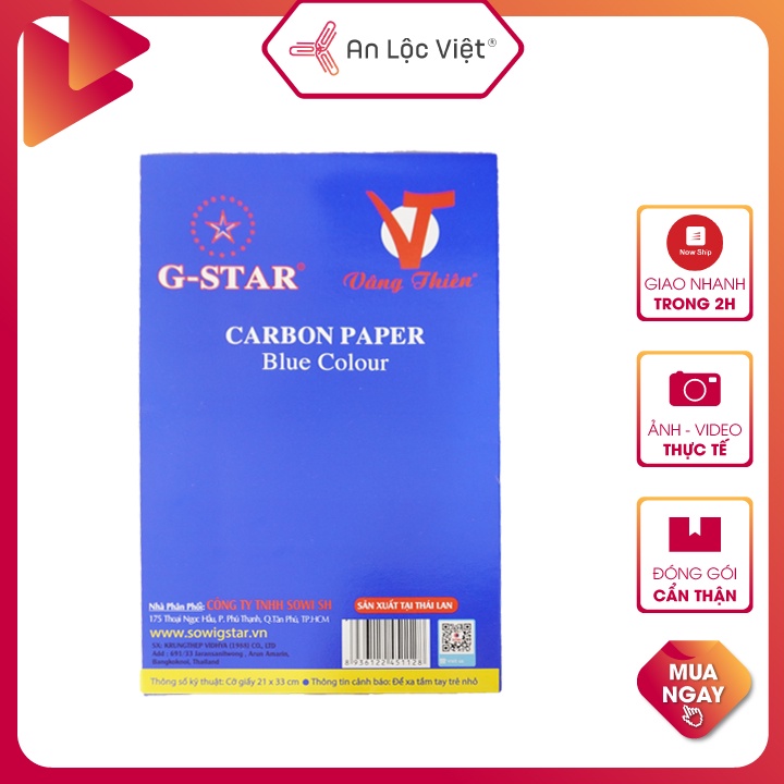 Giấy than A4 Gstar loại 1 - Giấy than 1 mặt A4 (100 tờ)