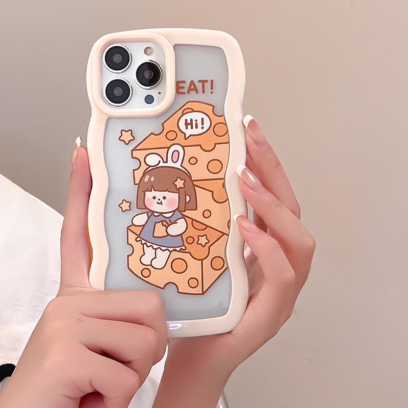 Ốp Điện Thoại Acrylic Phối Ren Cho iphone 13Promax 11 / 12 / xs / xr / 8