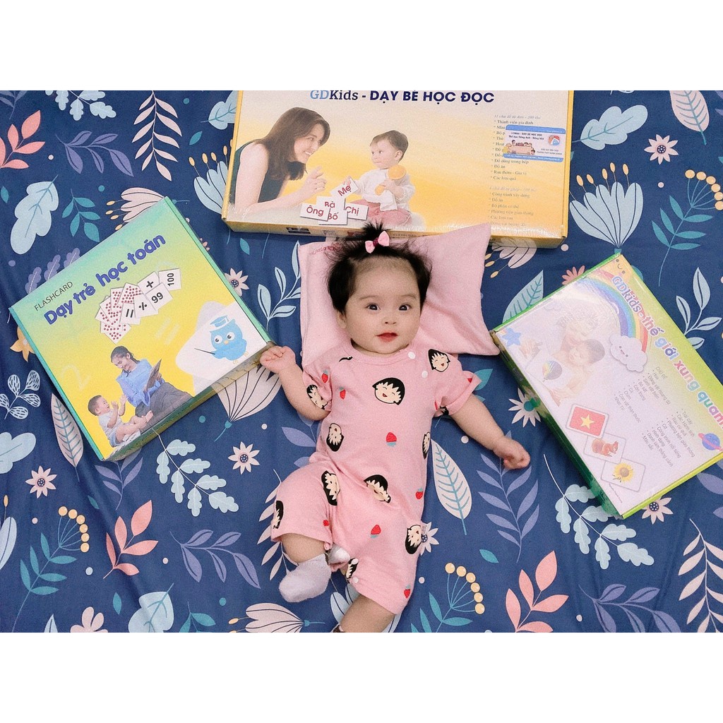 COMBO 3 BỘ THẺ HỌC THÔNG MINH CHUYÊN SÂU TOÁN+ TIẾNG VIỆT+ THẾ GIỚI XUNG QUANH CHUẨN GLENN DOMAN- FLASH CARD GDKIDS