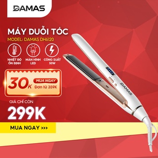 Máy ép duỗi tóc uốn làm kéo xoăn đa năng 3 in 1 damas dh6120 bảo hành 12 tháng