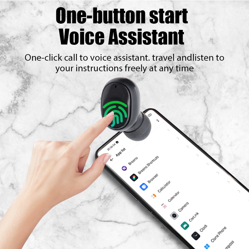 Tai Nghe Nhét Tai Bluetooth 5.1 Tws Y60 Chống Thấm Nước Thoải Mái Cho Ios / android