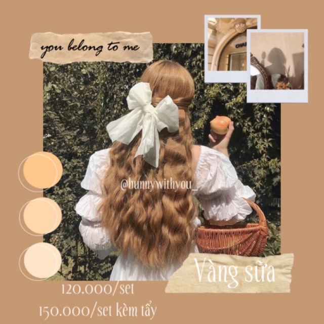 Thuốc nhuộm tóc vàng sữa ( tẩy )