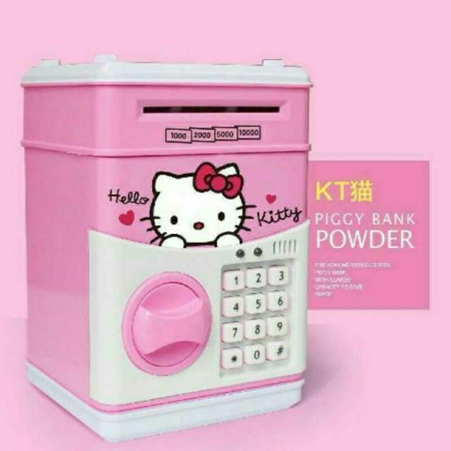 Hộp Đựng Tiền Tiết Kiệm Hình Máy Atm / Mèo Hello Kitty / Doraemon Dễ Thương Cho Bé