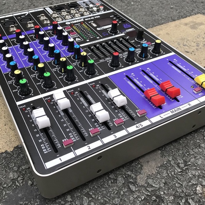 Mixer Yamaha Karaoke  Gia Đình Quán Bar Club Hội Trường Live Stream Cao Cấp Max 68 Pro Bluetooth 100 Hiệu Ứng Vang