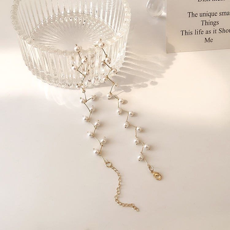 Vòng cổ choker đính ngọc trai thời trang cá tính cho nữ