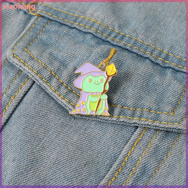 Ghim Cài Áo Hình Ếch Ảo Thuật Gia Đáng Yêu