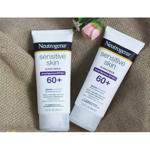 Kem chống nắng dành cho da nhạy cảm Neutrogena Sensitive Skin SPF 60 hàng mỹ