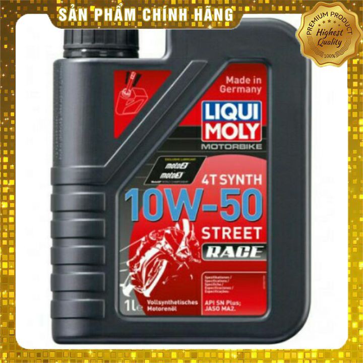 [HÀNG CHÍNH HÃNG] Nhớt Liqui Moly 10W50 Motorbike Synth 4T ,Nhớt Xe Số , Nhớt Xe Côn Tay