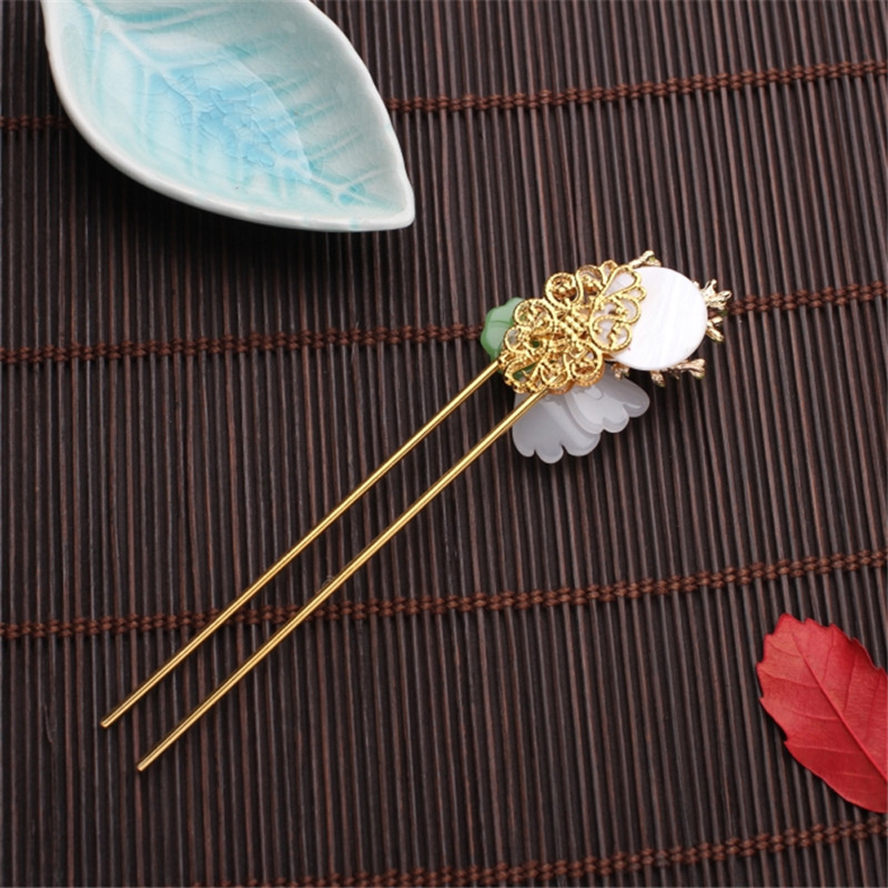 Trâm Cài Tóc Hình Hoa Và Bướm Phong Cách Vintage