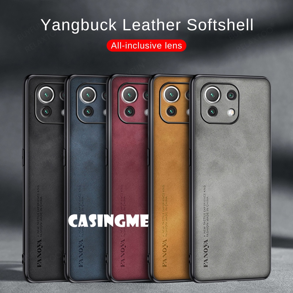 Ốp Điện Thoại Da Cừu Viền TPU Cho Xiaomi 11 Lite 5G Mi 11 10 Ultra MI11 Pro Lite 11Lite