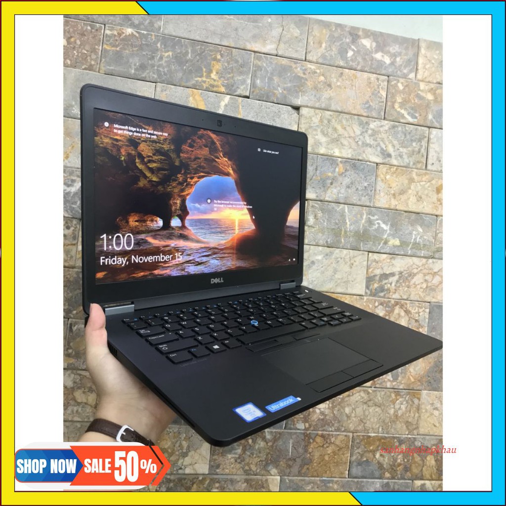 Laptop cũ dell latitude e7470 i5 6200u ram 8gb ssd 256gb màn hình 14 inch fullhd nặng 1.5 kg