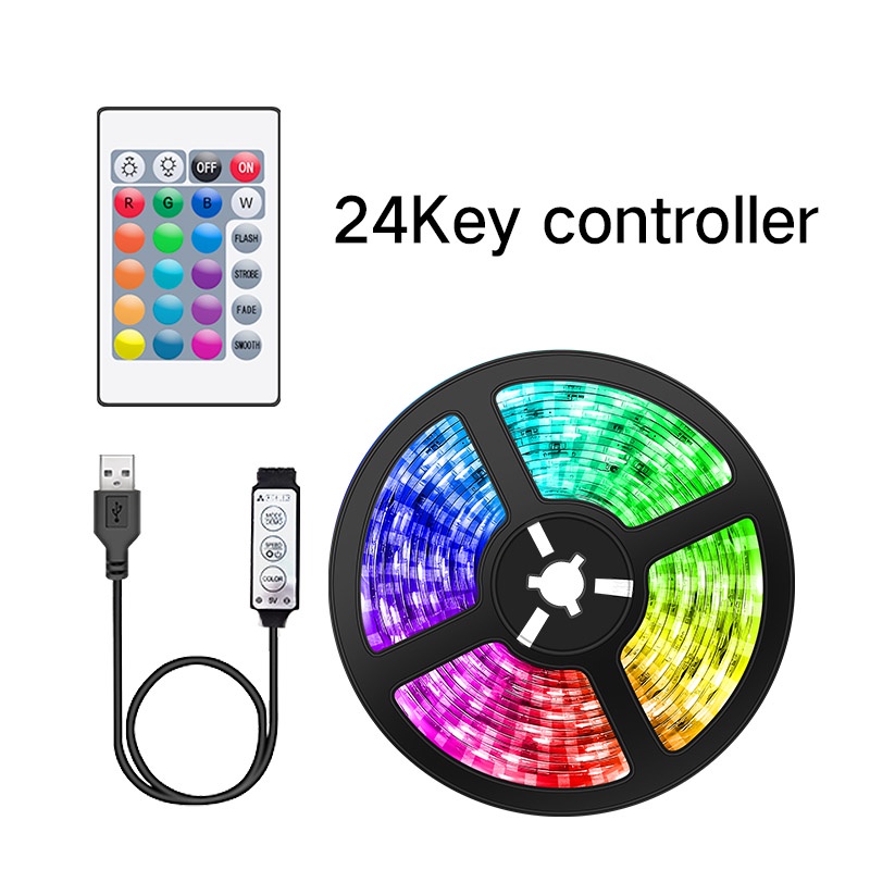 Dây Đèn LED 2M 3M 5M 10M 15M 5050 USB RGB SMD DC5V Trang Trí Phông Nền TV