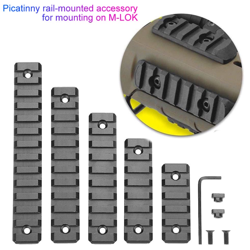 M-Lok Picatinny Rail 5 7 9 11 13 Slots Mlok Scope Mount Weaver Nylon Picatinny Side Rails