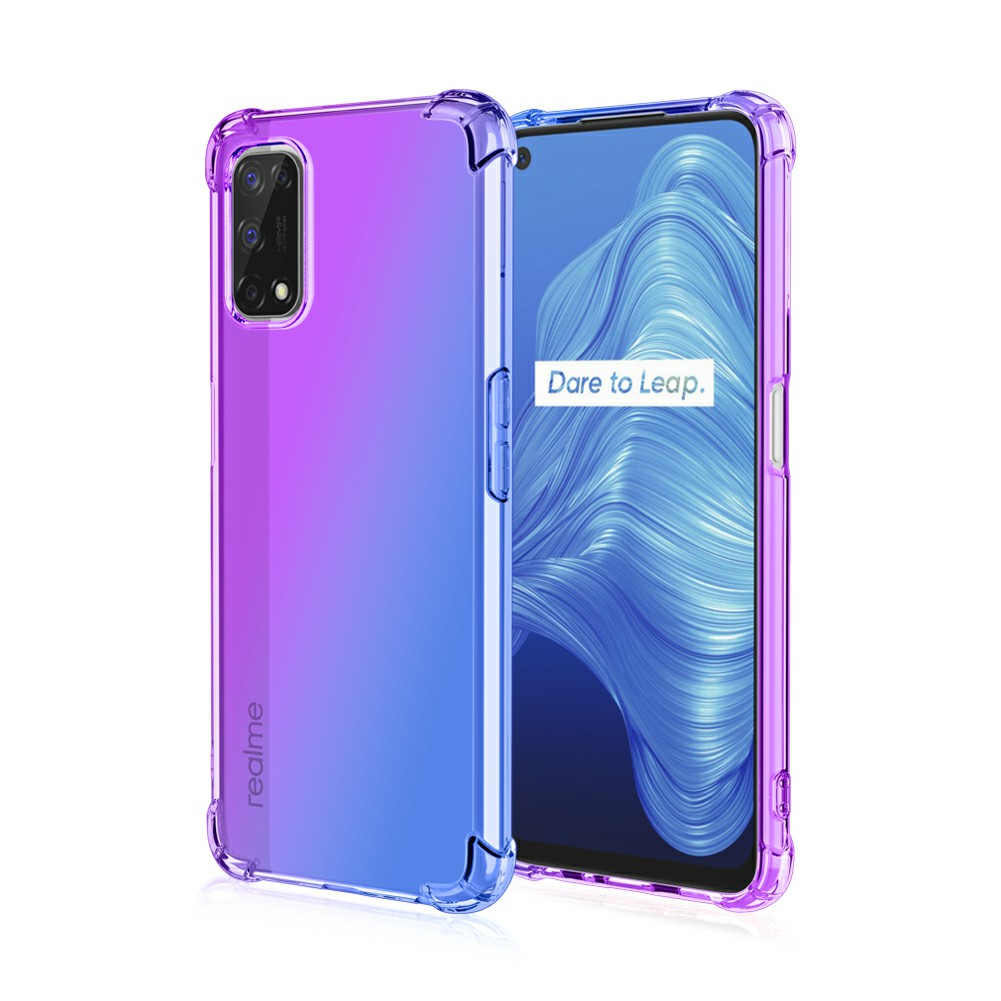 Ốp lưng dẻo đa sắc Oppo Realme Q2 / Realme V5 chống sốc chống ố vàng lồi 4 góc