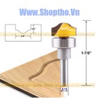 Mũi phay giả pano bi trên cốt 6.35mm