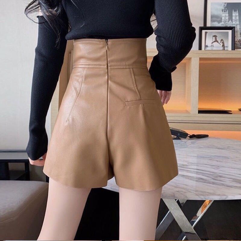 CHÂN VÁY DA CHỮ A VẠT LỆCH,ĐÙI GIẢ VÁY CẠP CAO SIÊU TÔN DÁNG | BigBuy360 - bigbuy360.vn