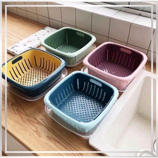 Combo 2 set chậu rổ mix màu , tongkhochitue