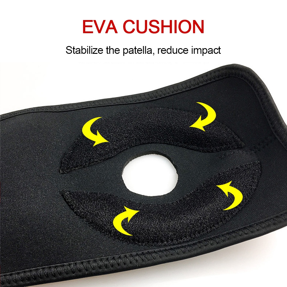 Đệm ống đầu gối bảo vệ có thể điều chỉnh tiện dụng khi chơi thể thao