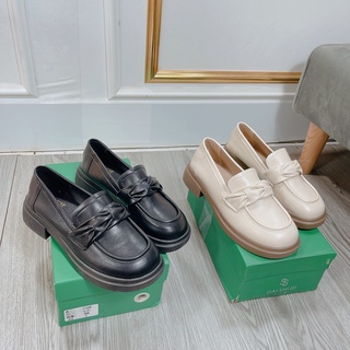 Giày boot thấp cổ da mềm đế bệt kiểu dáng hiện đại trẻ trung