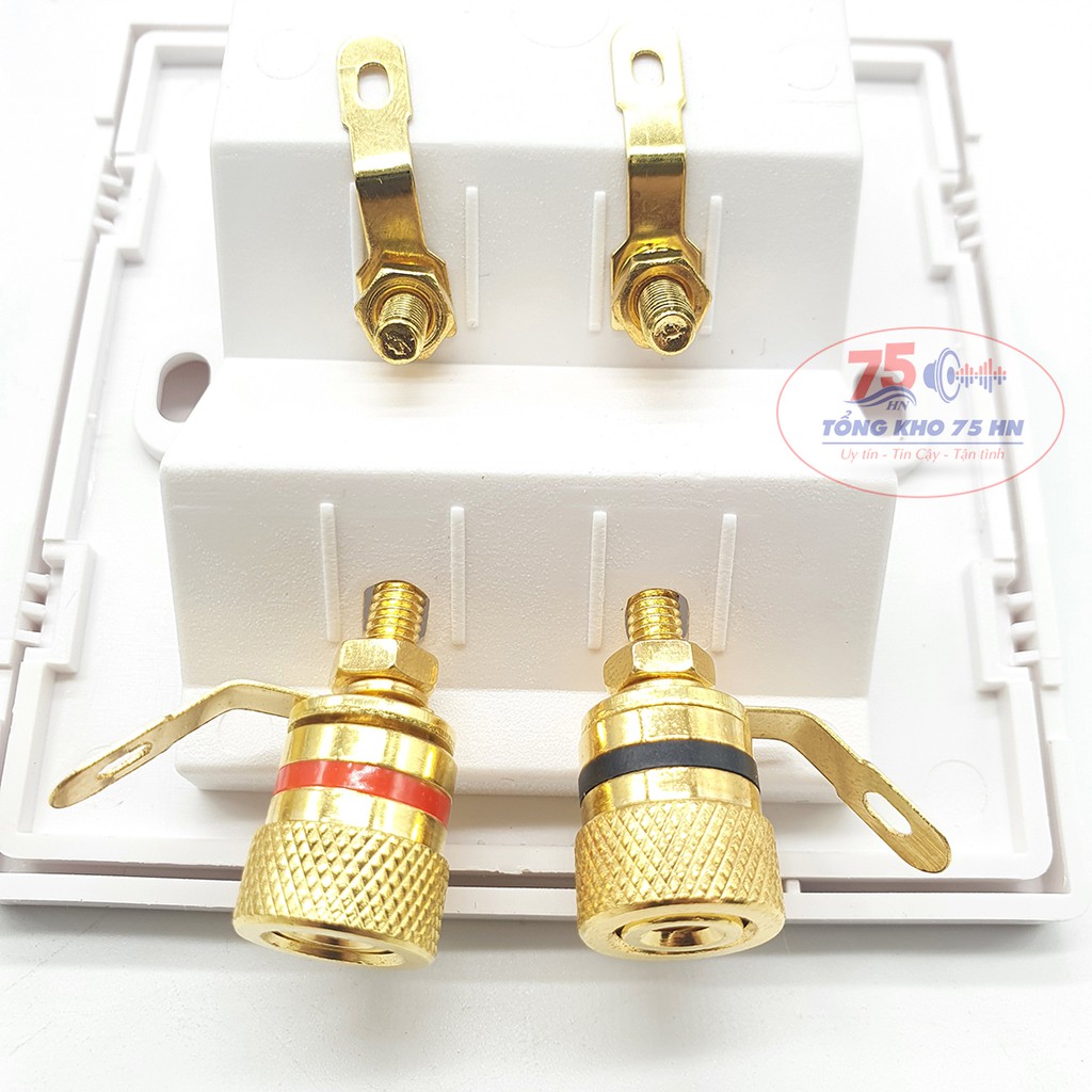 01 cái hậu loa 4 cọc Gold Snake cao cấp - Cọc loa đôi Gold Snake - Trạm loa, máng loa